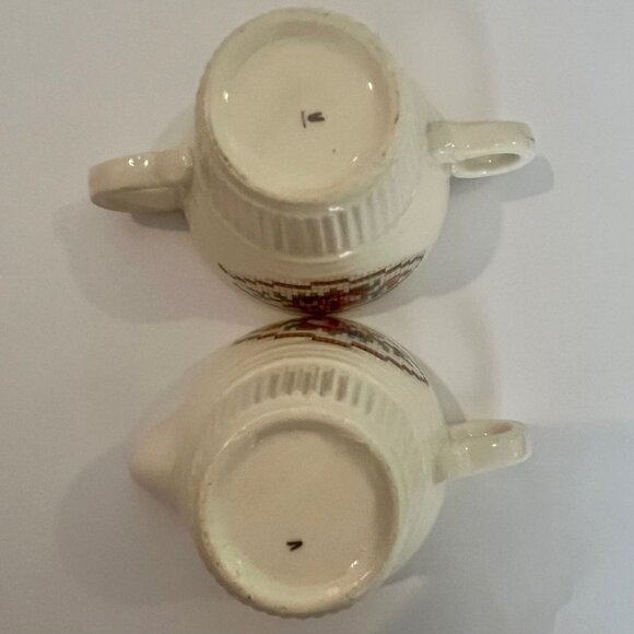 Victory by Salem China BASKET PP Needlepoint Mini Cream and Sugar - Picture 4 of 4